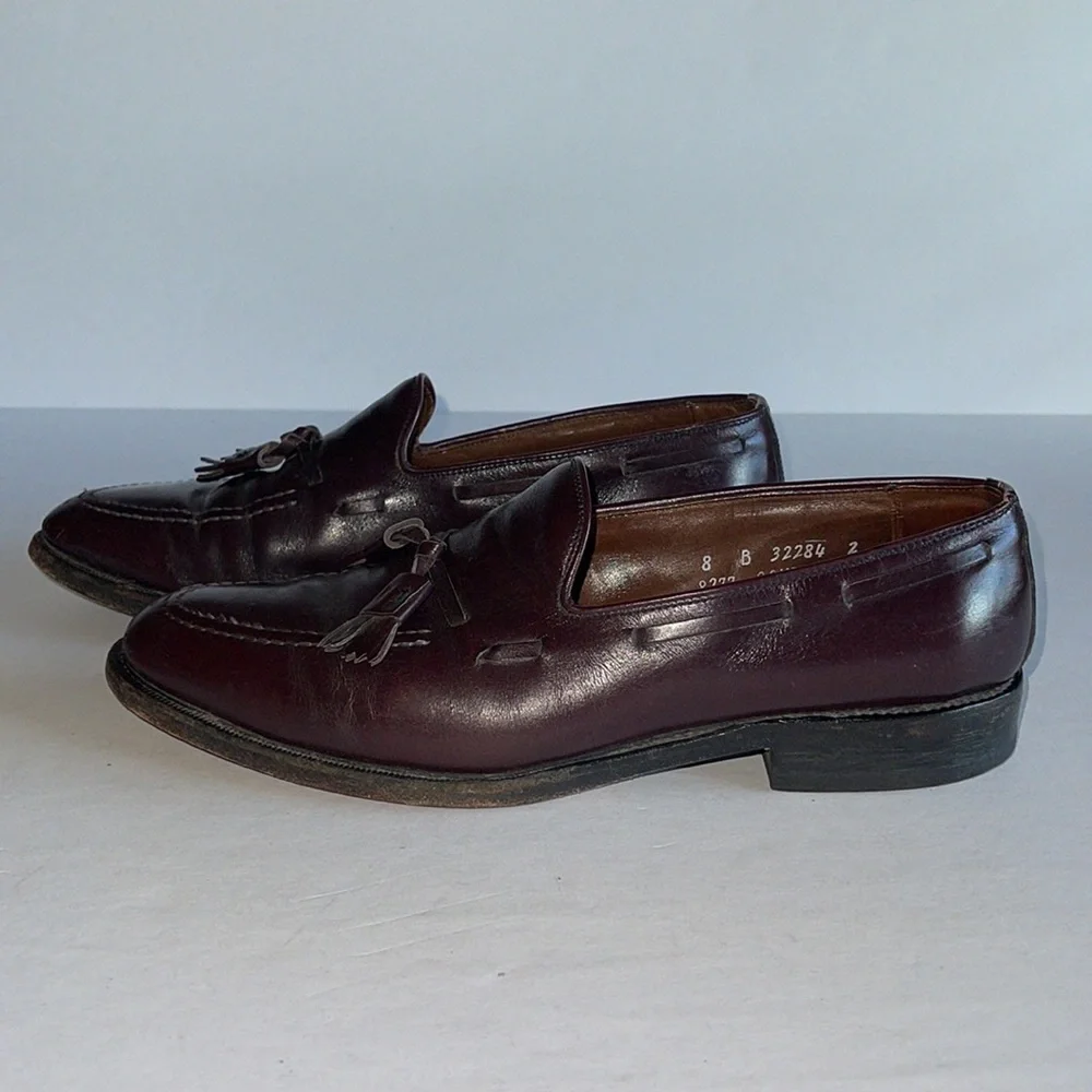 Allen Edmonds Grayson Shell Tassel Loafers In Burgundy Cordovan